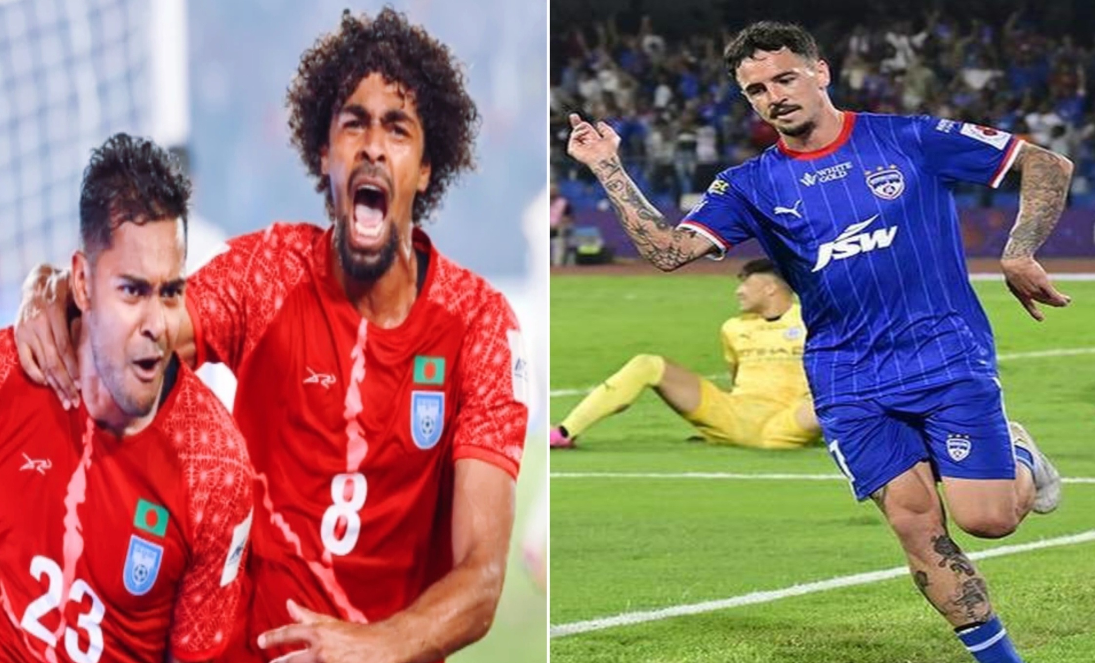 বাংলাদেশ বনাম ভারতের ফুটবল ম্যাচে রায়ান উইলিয়ামস নিয়ে উত্তেজনা