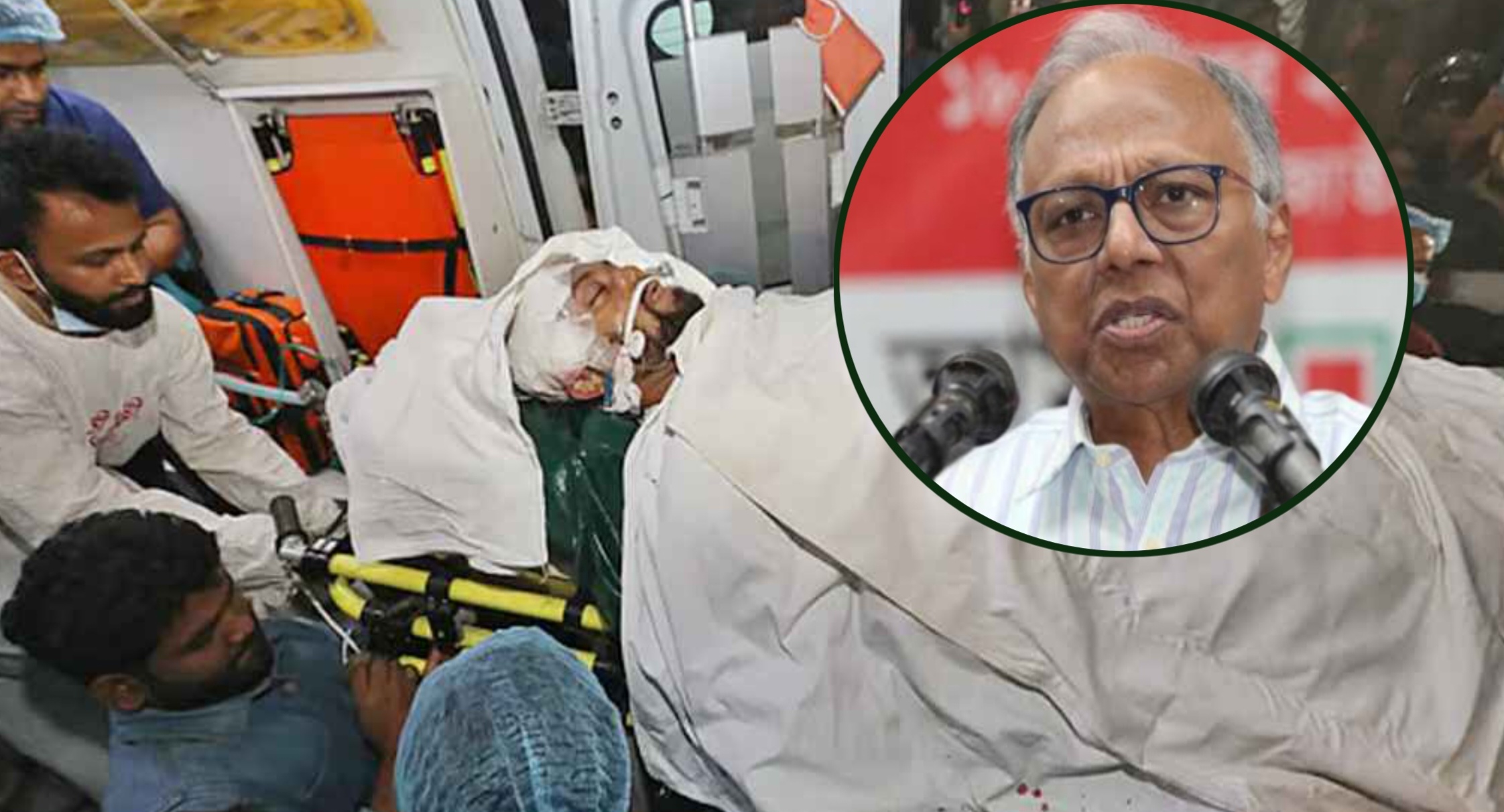 ইনকিলাব মঞ্চের সমাবেশে বক্তব্য দিচ্ছেন ড. মাহমুদুর রহমান