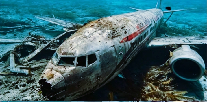 মহাসাগরের মধ্যে নিখোঁজ বিমান