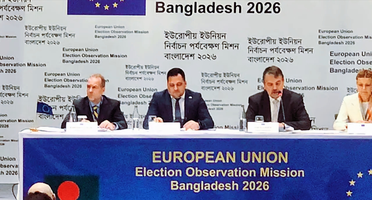 ইইউ নির্বাচন পর্যবেক্ষণ মিশনের সংবাদ সম্মেলন