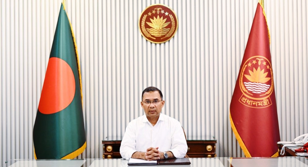 জাতির উদ্দেশে ভাষণ দিচ্ছেন প্রধানমন্ত্রী তারেক রহমান