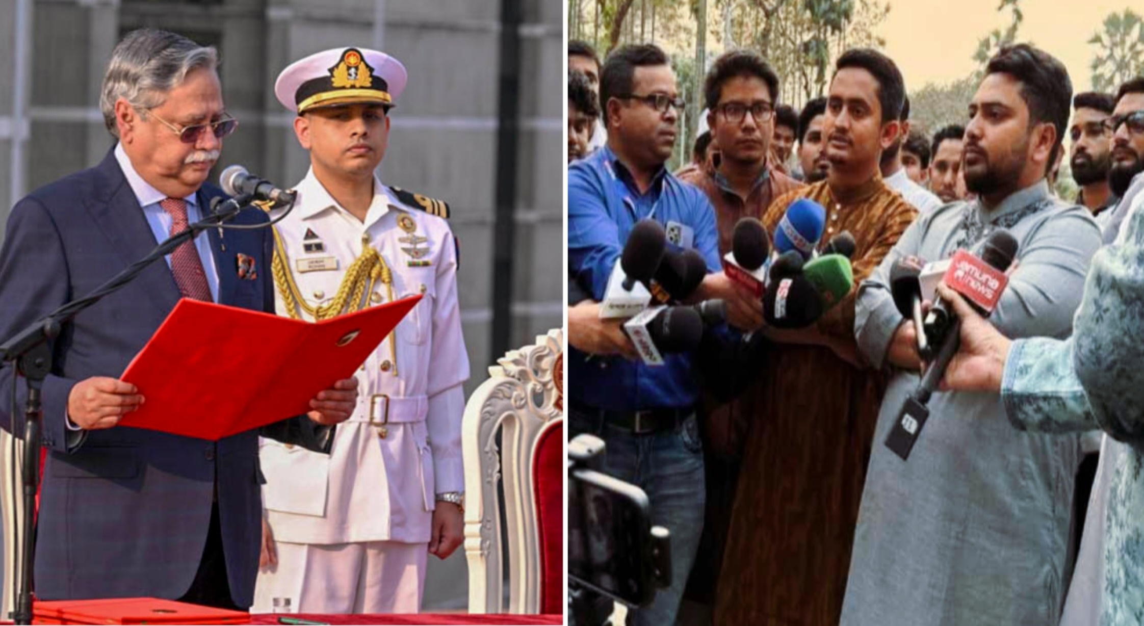 রাষ্ট্রপতিকে অভিশংসনের দাবি জানাচ্ছেন এনসিপির নাহিদ ইসলাম